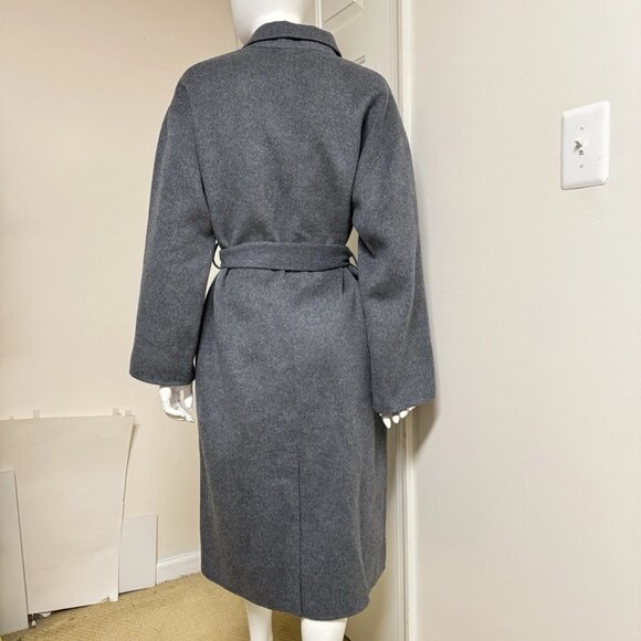 Theory Wool & Cashmere-Blend Robe Coat - Picture 8 of 9